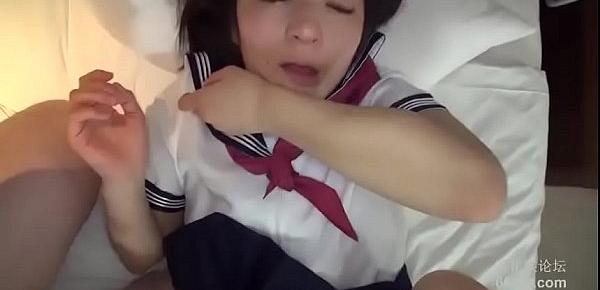  Uncensored Japanese School Girl ! JK Succeeded in Gonzo in uniform